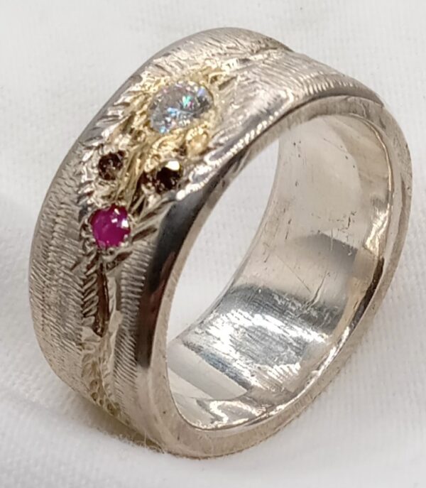 men's silver ring - Image 2