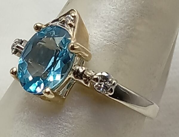 diamond topaz ring - Image 4