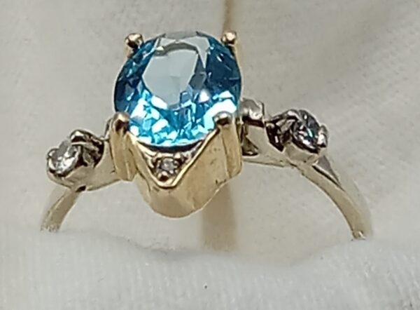 diamond topaz ring - Image 7