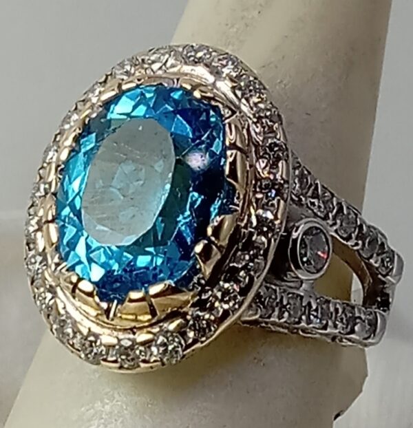 diamond topaz ring - Image 4