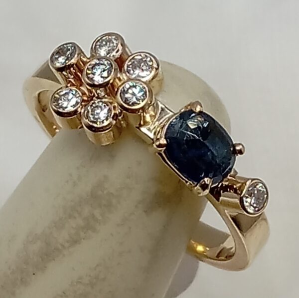 diamond sapphire ring - Image 3