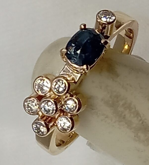 diamond sapphire ring - Image 4