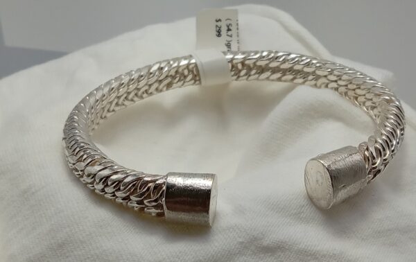 silver cuff bracelet - Image 4